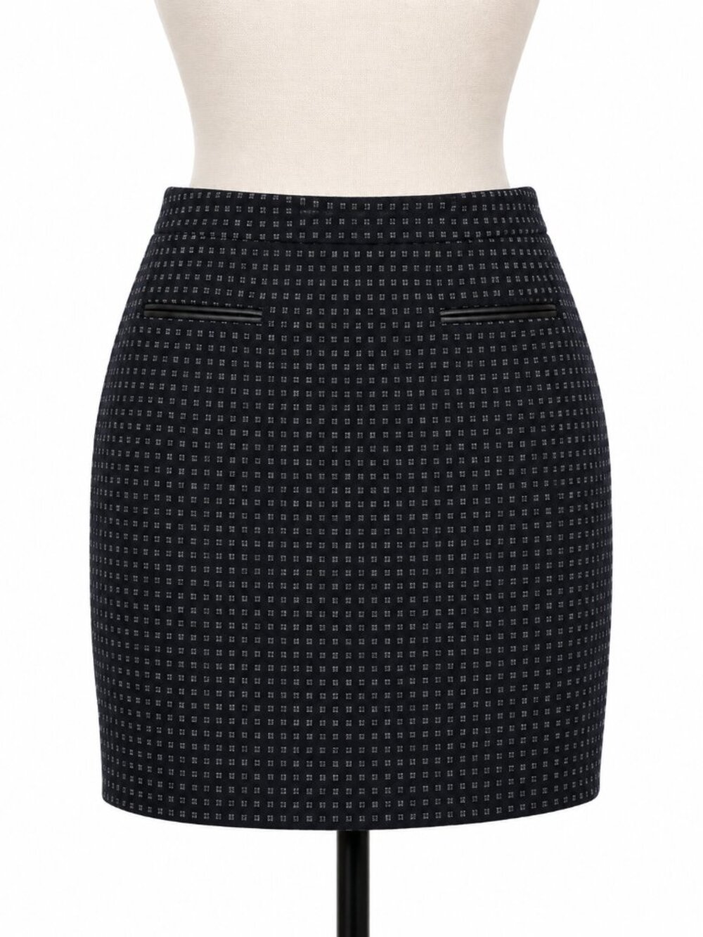 GAP Black Geometric Pencil Skirt | Women's Size 4 | Office Career Chic